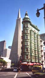 The Trans America Pyramid & Francis Ford Coppola Building