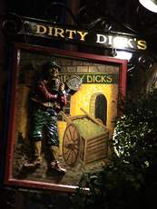 Dirty Dicks, Rose St.. great pub but where was the Ladies?