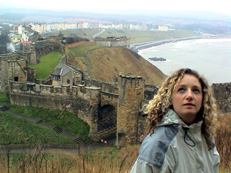 scarborough castle, view of the North bay