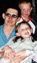 Uncle Steve with Daniel and Hannah