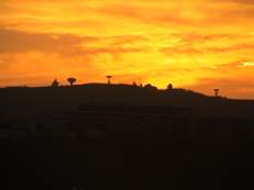 sunset view from the apartments each night